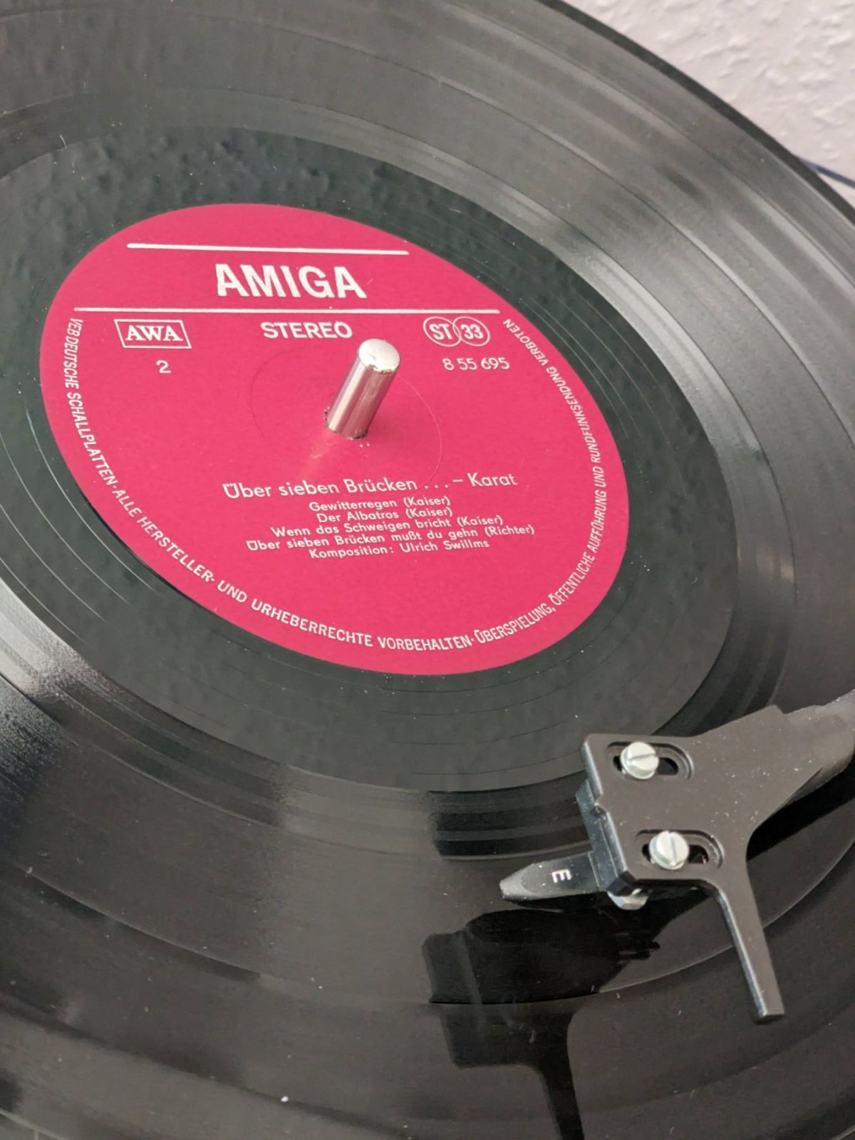 Karat Band Schallplatte 1979 Plattenspieler günstiger Thorens TD 280 und Ortophon Tonabnehmer